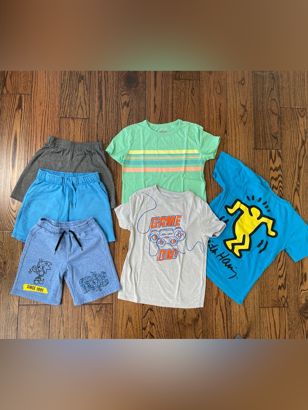 Summer Boys’ Sets - Light Gray, Blue, Green, Turquoise size S